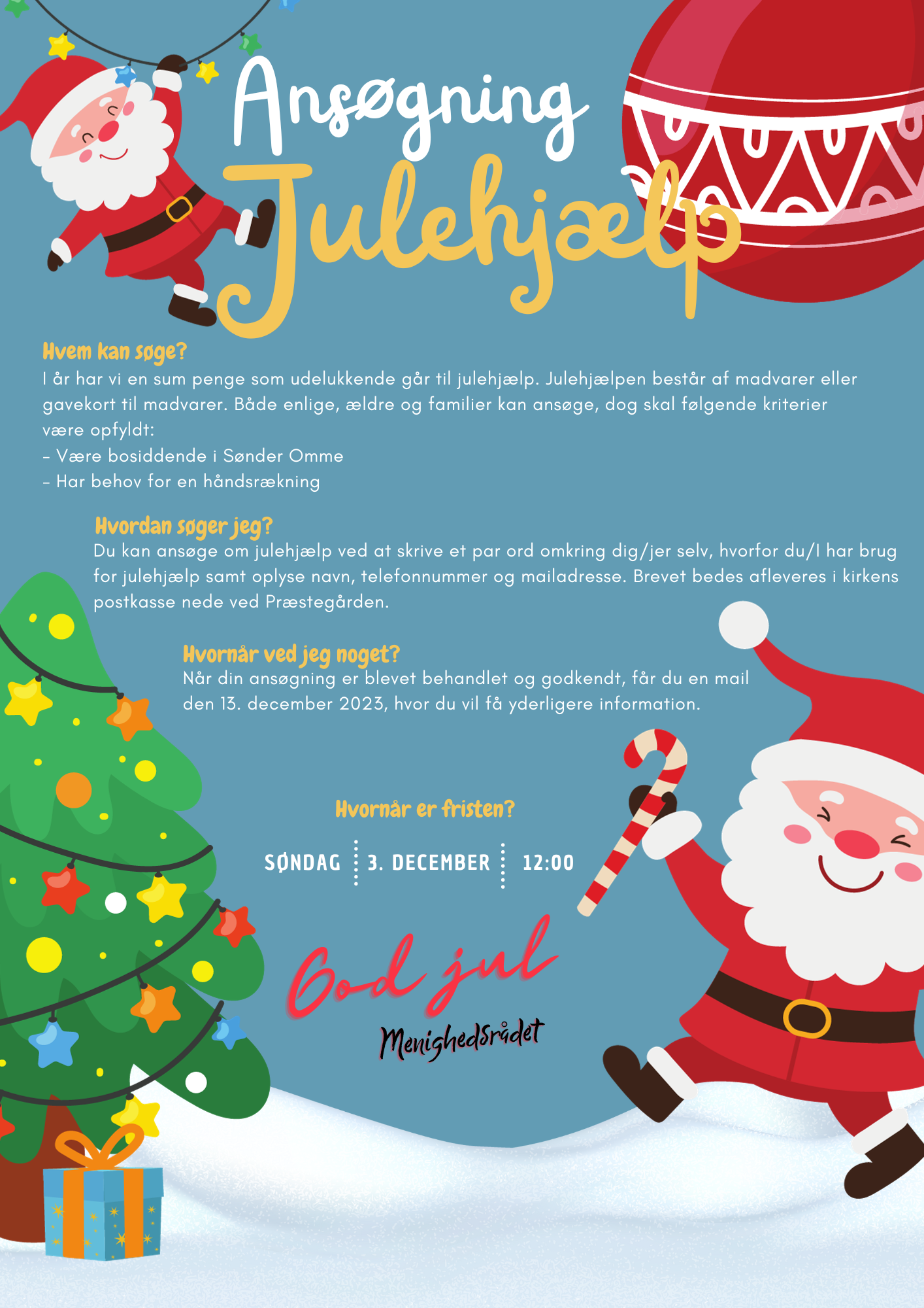 Plakat julehjælp