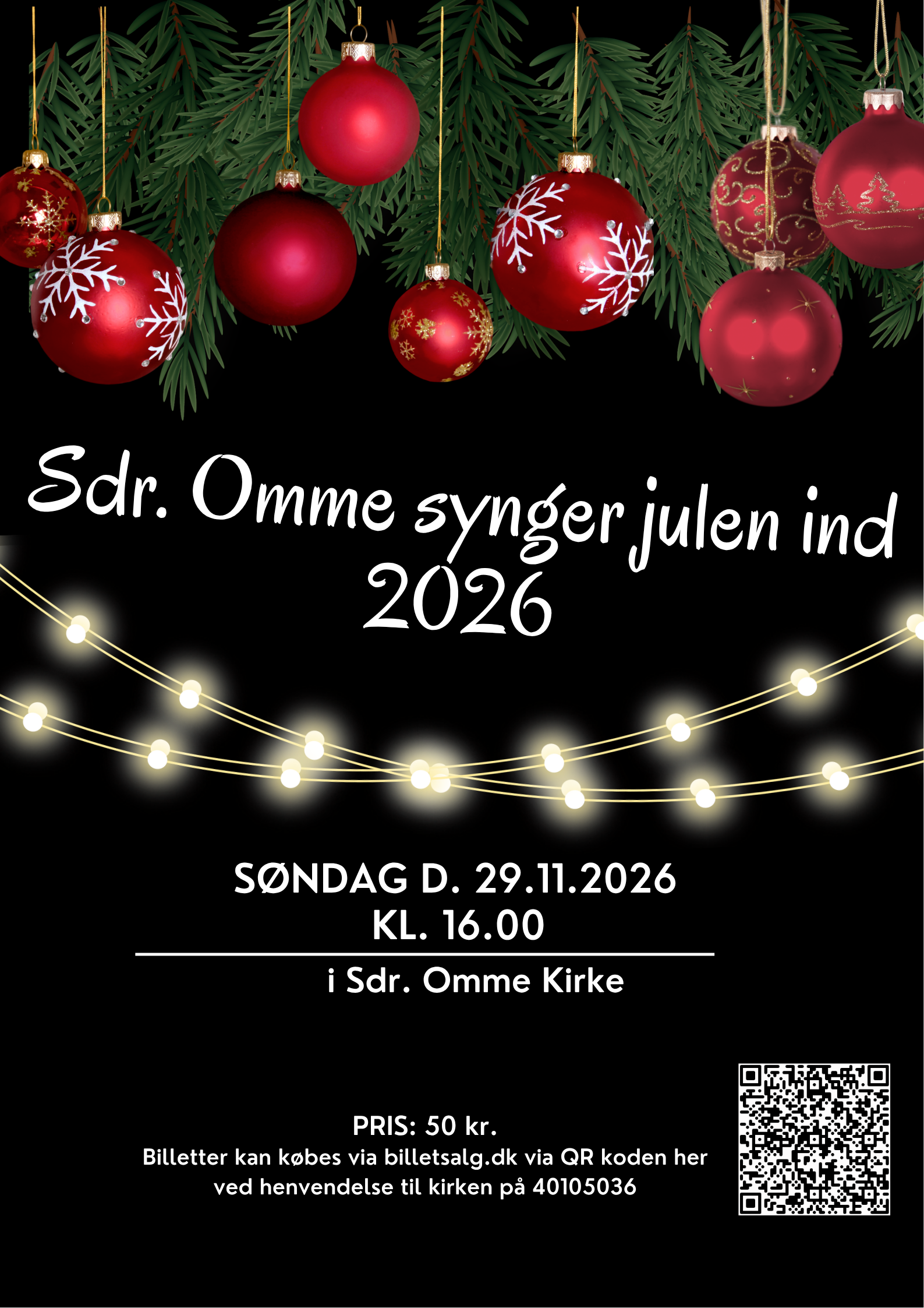 Reklame for julekoncert 2026